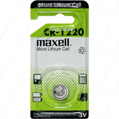 Maxell Cr1220 3V Lithium Coin Cell Blister Of 1 1