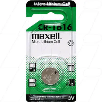 Maxell Cr1616 3V Lithium Coin Cell Blister Of 1 1