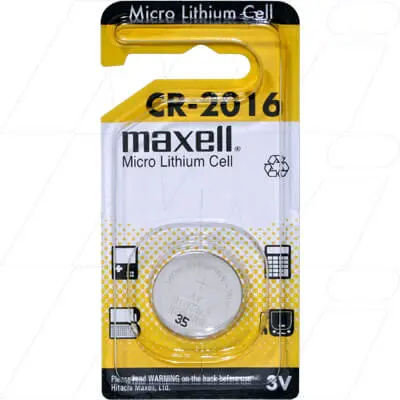 Cr2016 3V Lithium Coin Cell Blister Of 1 1
