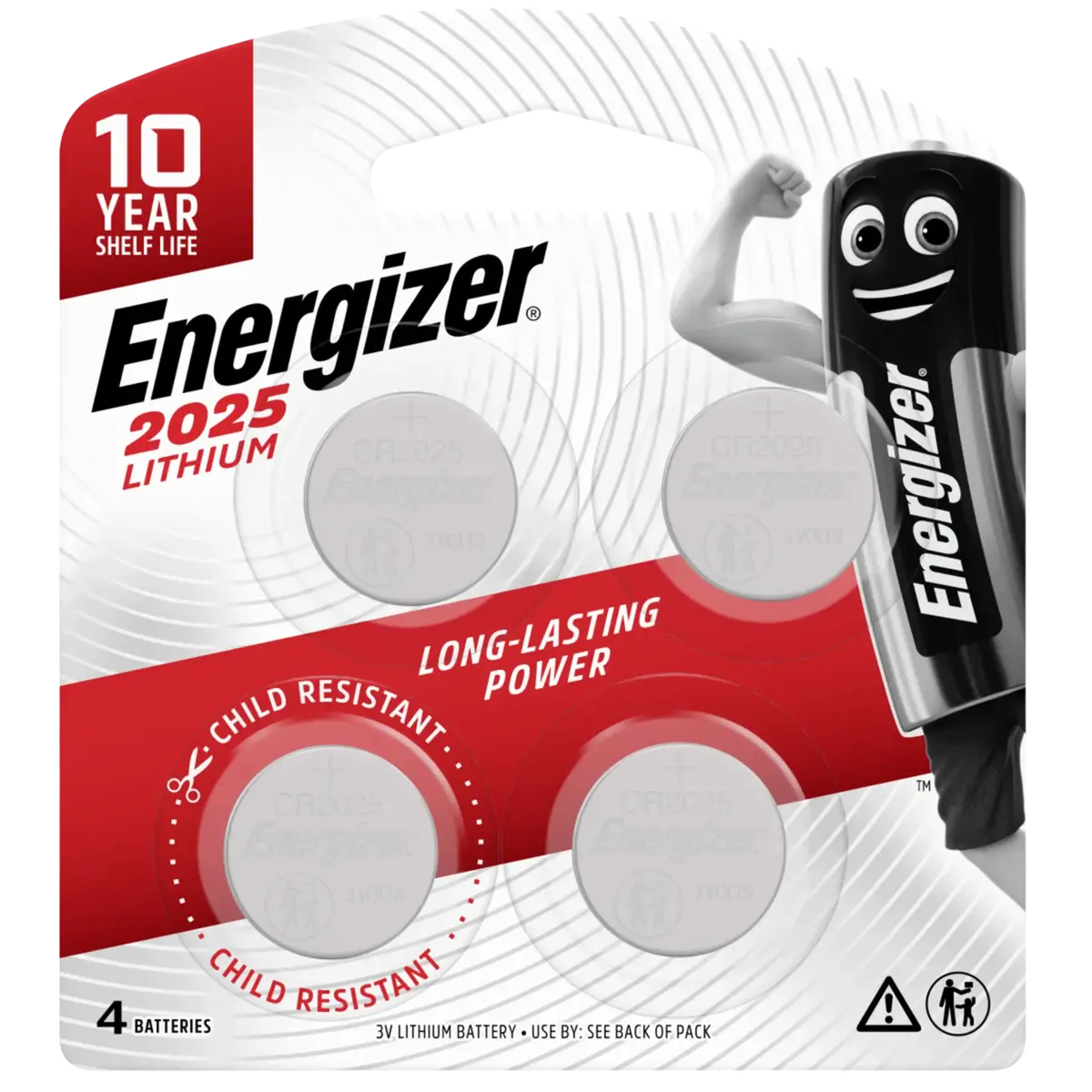 Energizer Specialty Battery 2025 4Pk 1