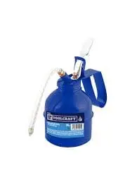 Toolcraft Brass Nozzle 16Oz Flexible Stainless Steel Spout Oil Pump Canister. Ideal For Lubricating Machinery, Tools And More -Tc1442 1