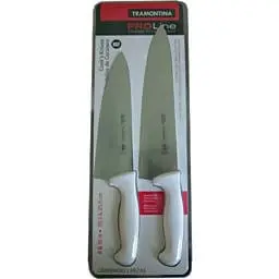 Tramonita Cook's Knives 2Pk-8"&10" - Stain Free High Carbon German Steel Knife With Microbial Protected Polypropylene Handles - 331035 1