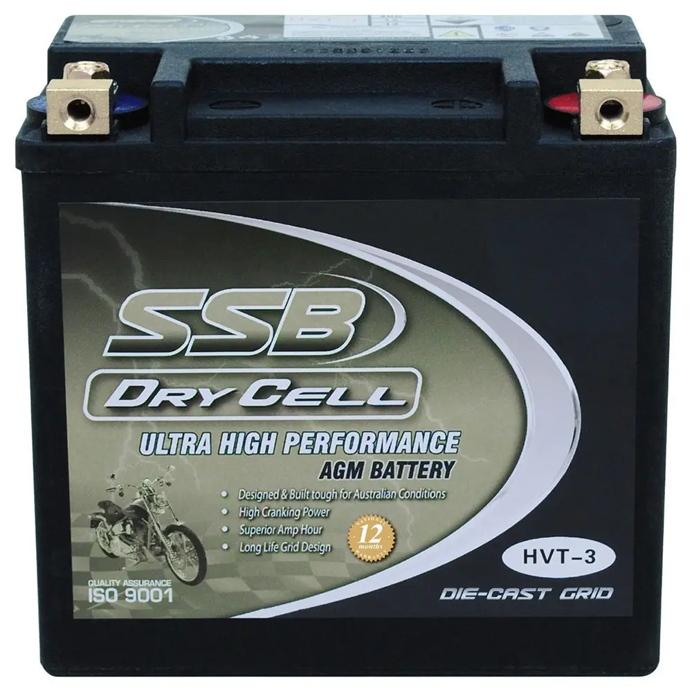 Hvt-3 Ultra High Performance Agm Motorcycle Battery 1