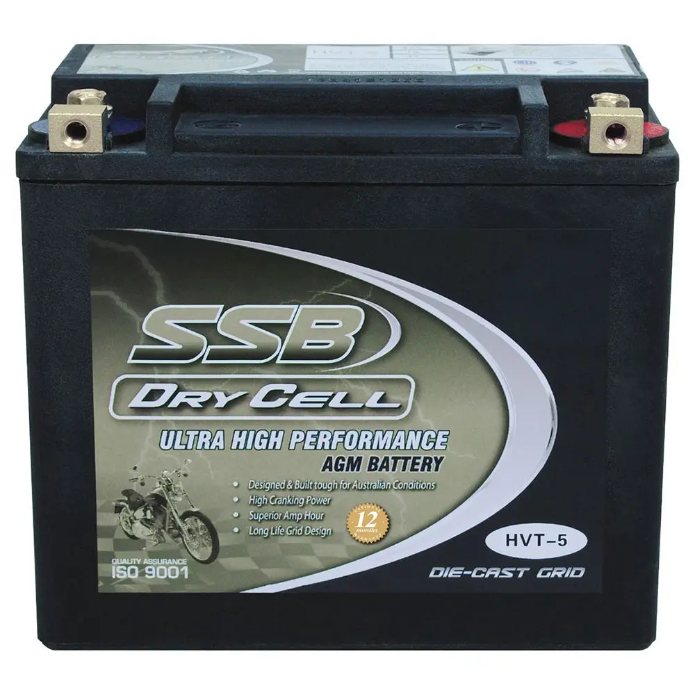 Hvt-5 Ultra High Performance Agm Motorcycle Battery 1