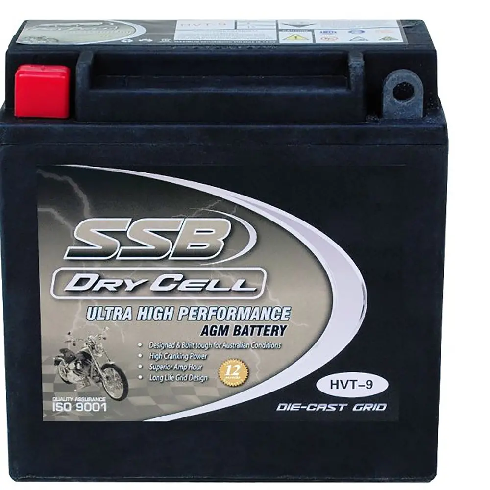 Hvt-9 Ultra High Performance Agm Motorcycle Battery 1