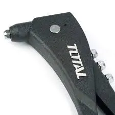 Total 10.5" Aluminium Body Hand Riveter, 4-In-1     (2.4Mm, 3.2Mm, 4Mm, 4.8Mm), Sturdy And Durable, One Hand Rivet Tool. Ideal For Metal, Plastic And Leather - Tht32105 1