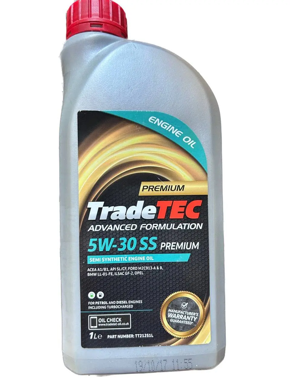 Semi Synthetic Engine Oil - Sae 5W-30 Ss Tt212s1l 1