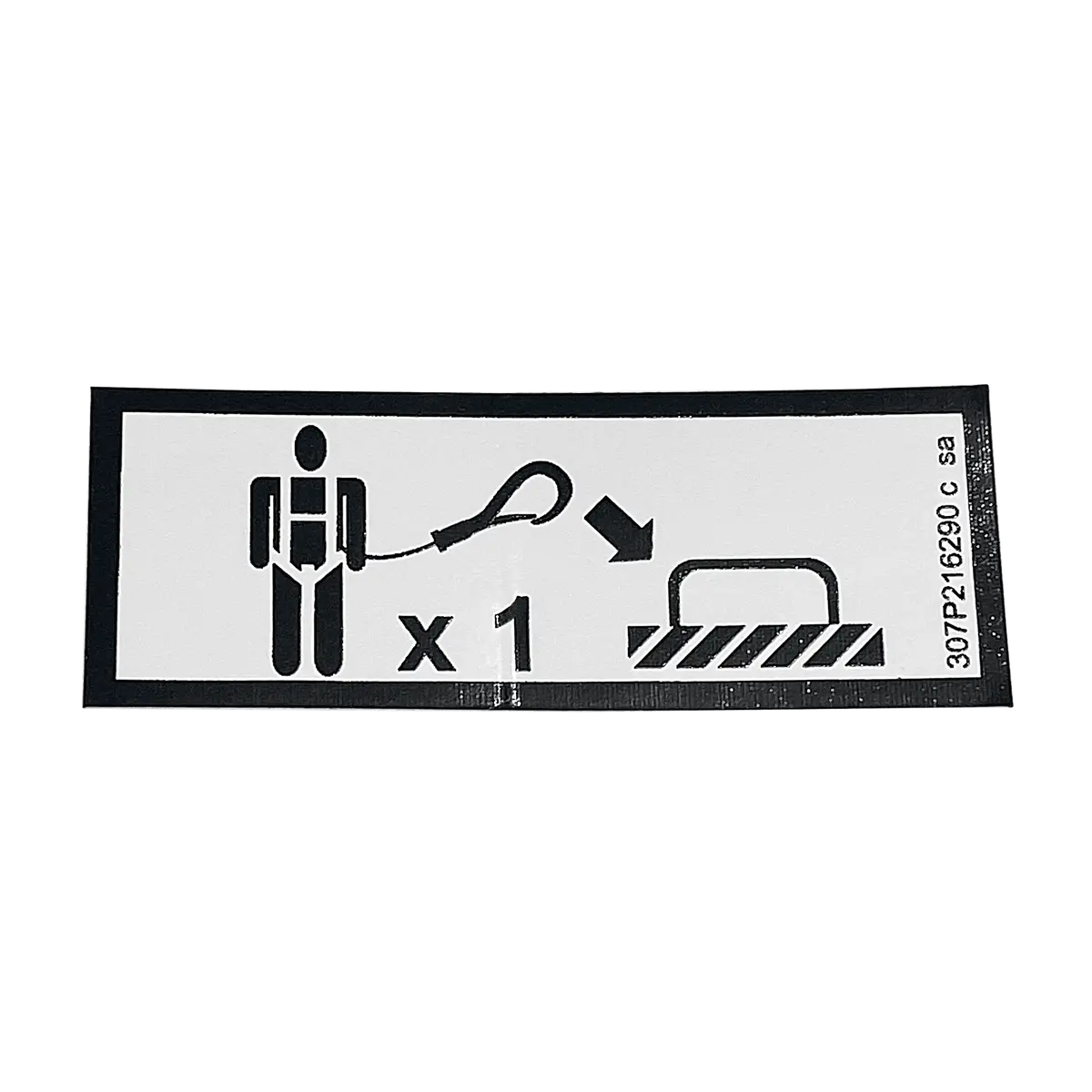 Haulotte Harness Label 307P216290 1