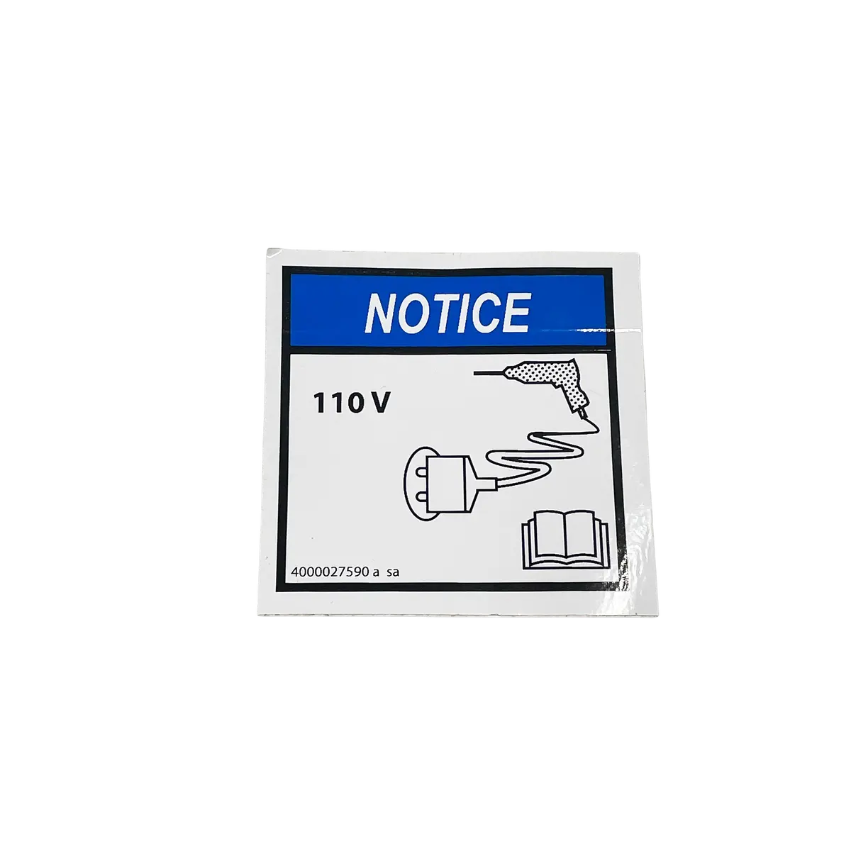 Haulotte 110V Notice Decal 4000027590 1