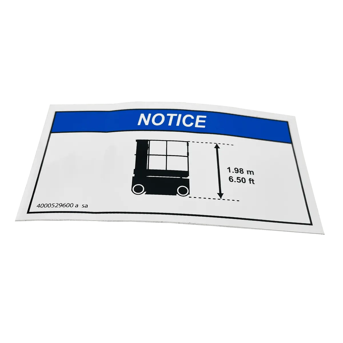 Haulotte Information Explanation 8M 4000529600 1