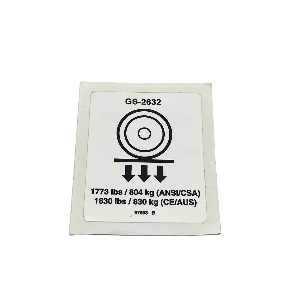 Genie Wheel Load Decal Label 97693Gt 1